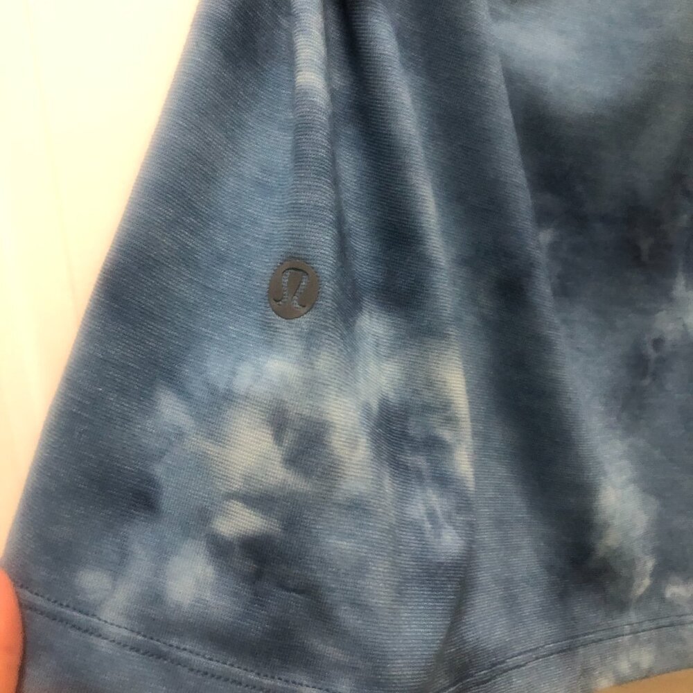 Mens Lululemon Always Agile Short Sleeve Shirt Spray Dye Navy DYTN 00189 Med - Picture 5 of 6